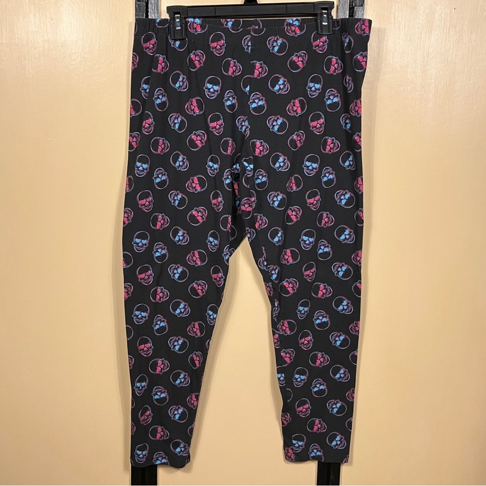 No Boundaries Junior's Ankle Skeleton Legging